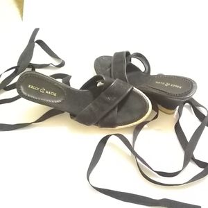 Kelly & Katie Wedge Ribbon Tie Heels